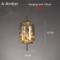 Starlight Glass Bedside Pendant
