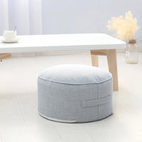 Cotton Linen Meditation Pouf