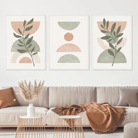 Boho Rainbow Leaf Canvas