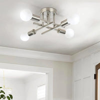 Nordic Semi-Flush Ceiling Chandelier