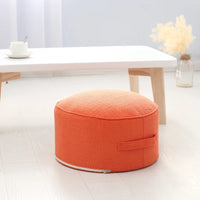 Cotton Linen Meditation Pouf