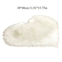 Heart Shaped Plush Accent Rug