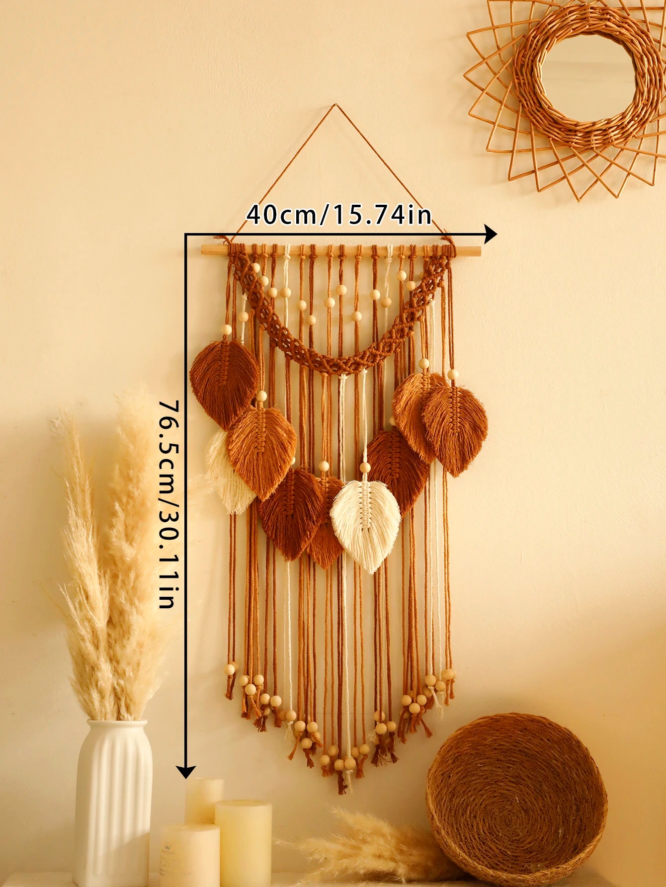 Leaf Macrame Wall Hanging
