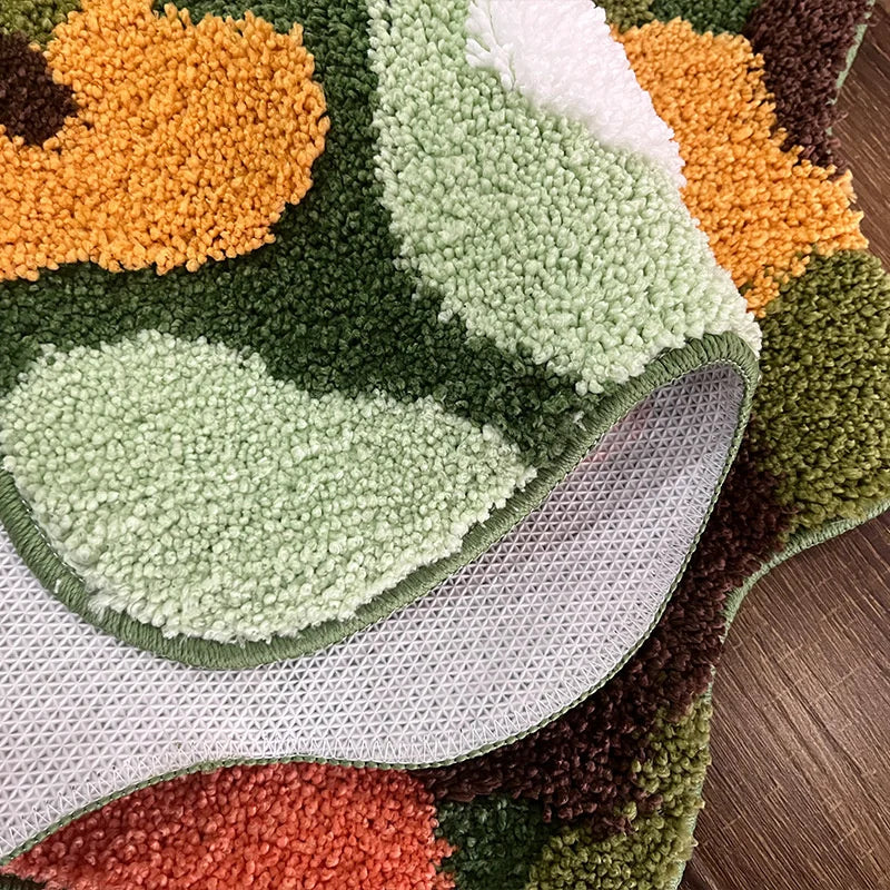 Green Moss Landscape Accent Rug