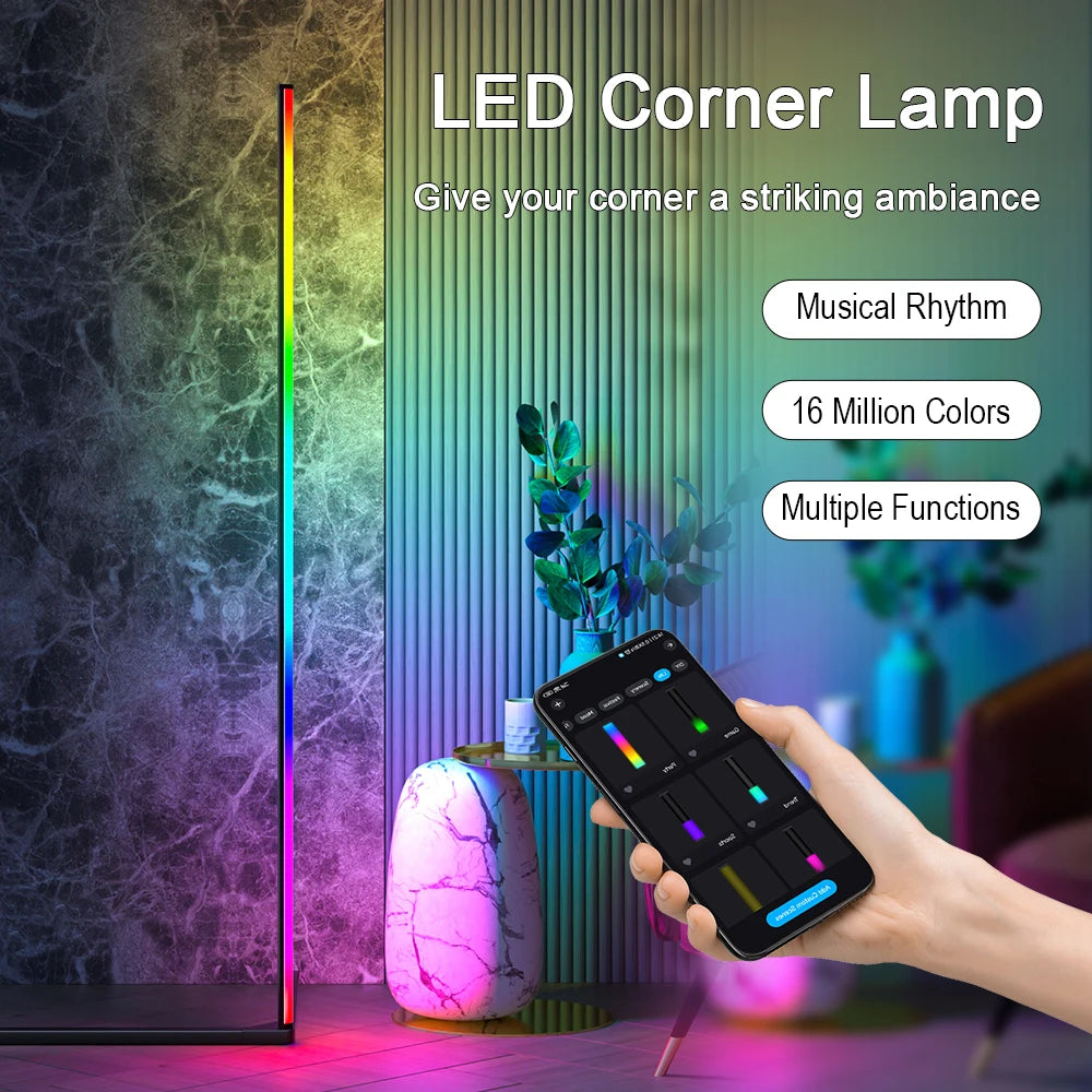 RGB Atmospheric Corner Floor Lamp
