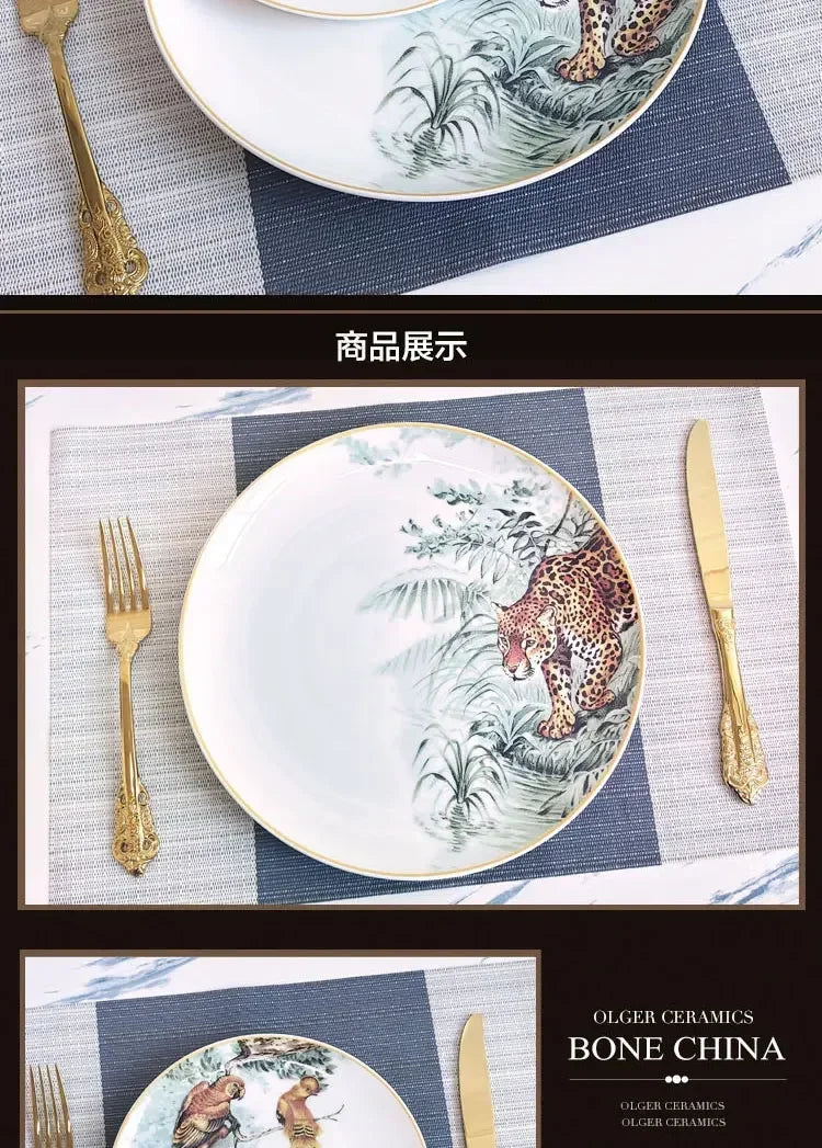 Jungle Ceramic Dinnerware Gift Set