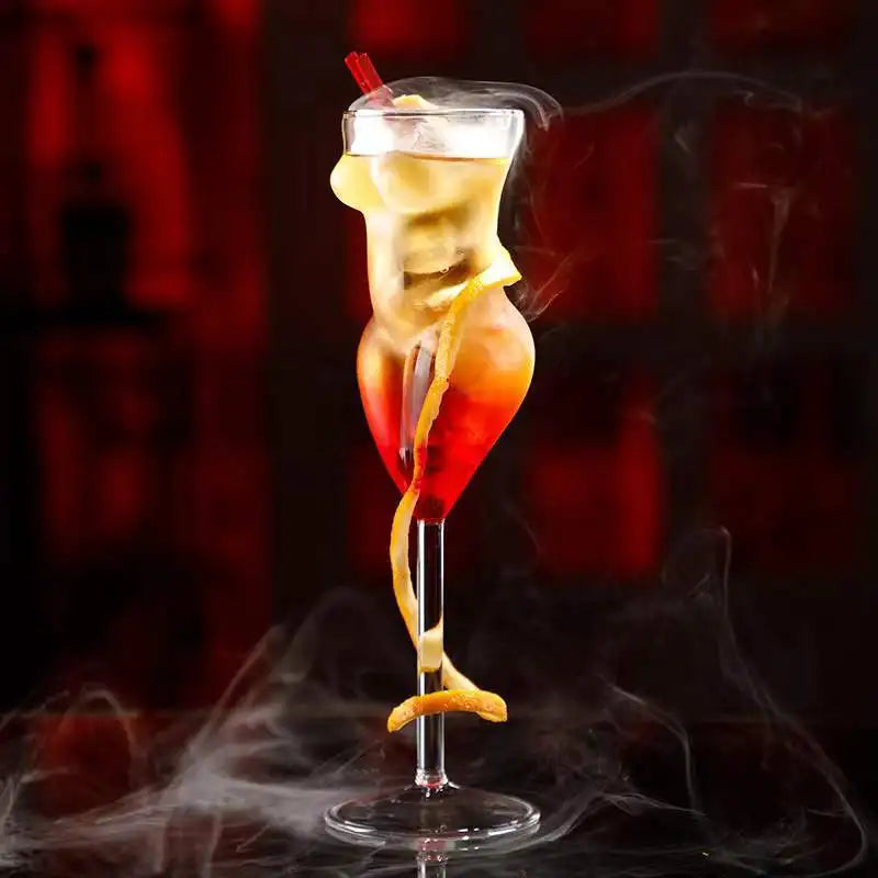 Sculpted Lady Cocktail Glass