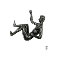 Rock Climber Wall Sculpture