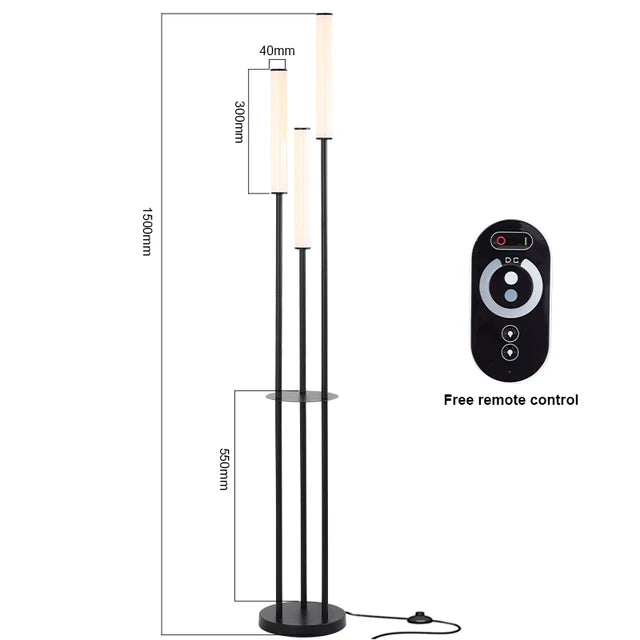 Dimmable Shelf Storage Floor Lamp
