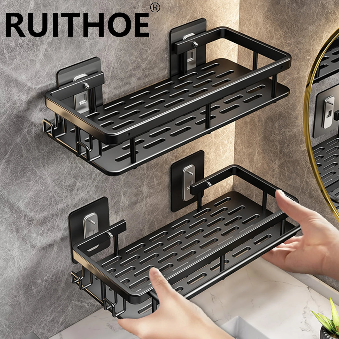 Rustproof Wall Mounted Shower Shelf