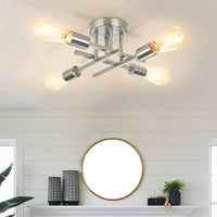 Nordic Semi-Flush Ceiling Chandelier