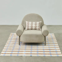 Minimalist Plaid Plush Area Rug