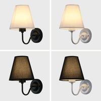 Fabric Shade Bedside Wall Lamp