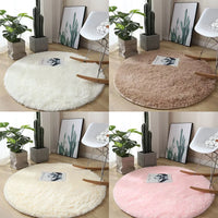 Fluffy Round Bedroom Area Rug