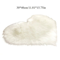 Heart Shaped Plush Accent Rug