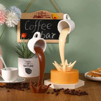 Floating Coffee Illusion Sculpture