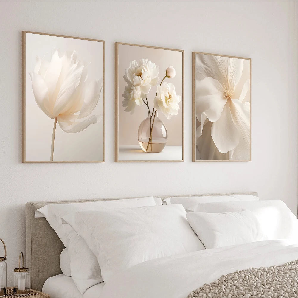 Nordic Peony Canvas Set
