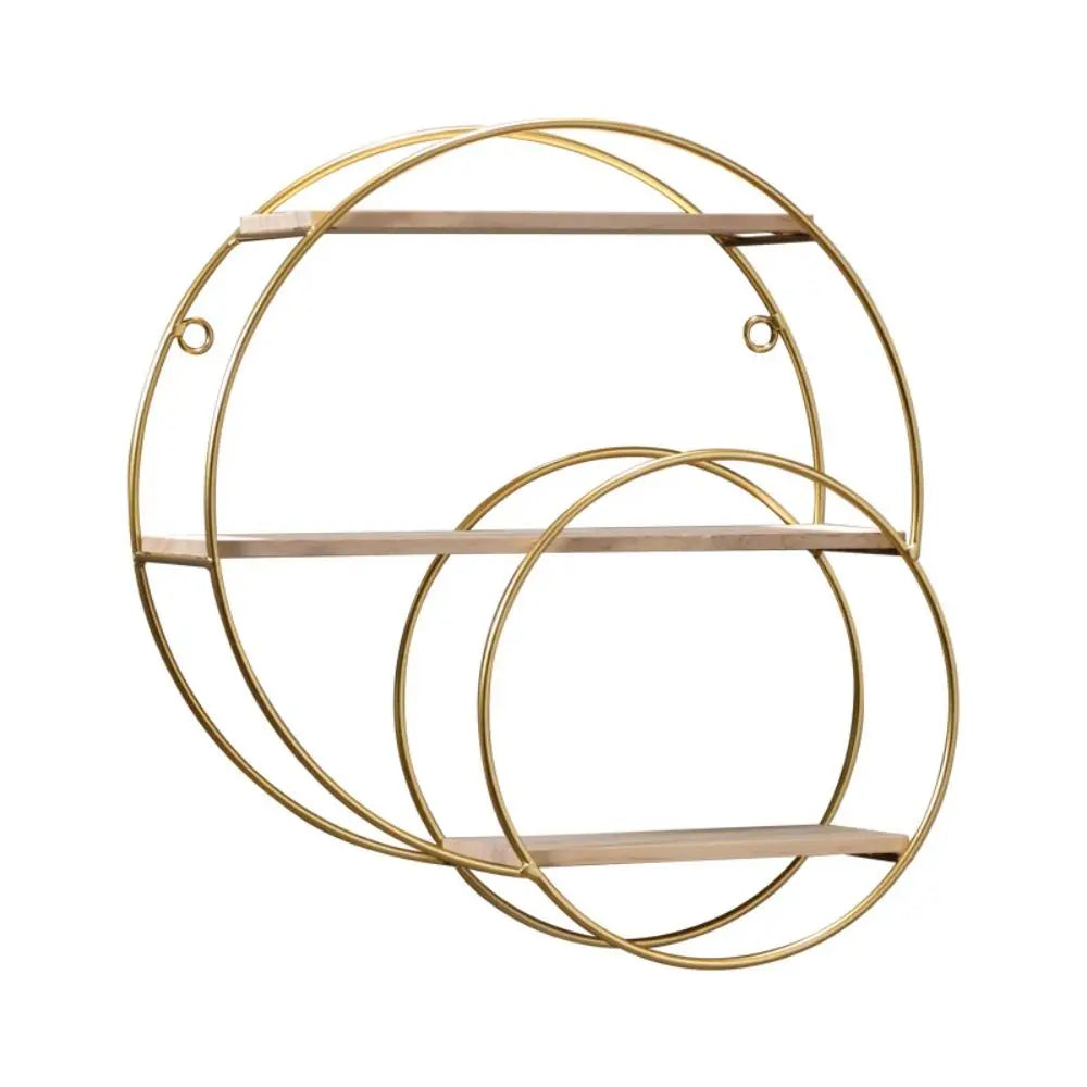 Nordic Gold Metal Wall Shelf
