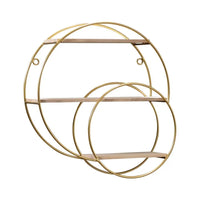 Nordic Gold Metal Wall Shelf
