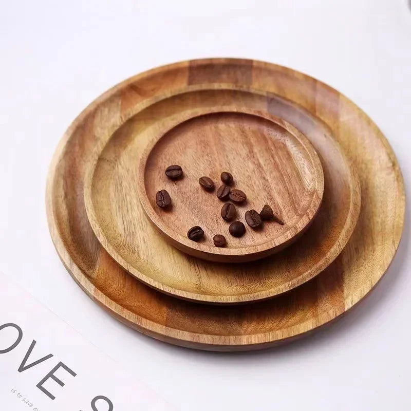 Round Wooden Serving Platter
