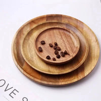 Round Wooden Serving Platter