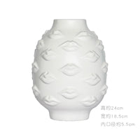 Nordic Face Ceramic Vase