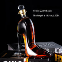 High-Heel Glass Whiskey Decanter