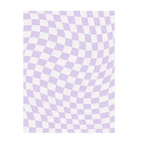 Retro Checkerboard Plush Area Rug
