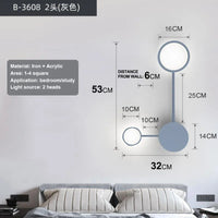 Nordic Multi Head Wall Lamp