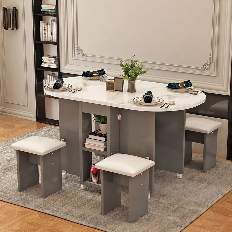 Folding Four-Chair Dining Set