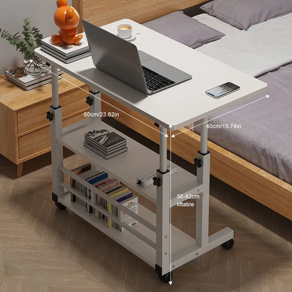 Rolling Height-Adjustable Laptop Desk