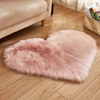 Heart Shaped Plush Accent Rug