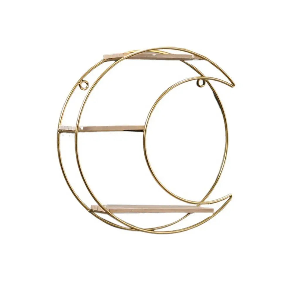 Nordic Gold Metal Wall Shelf