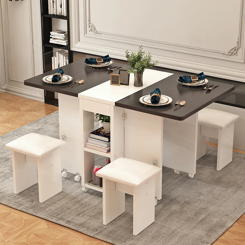 Folding Four-Chair Dining Set