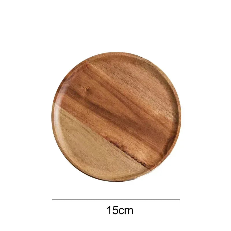 Round Wooden Serving Platter
