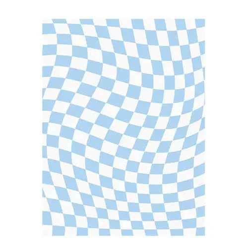 Retro Checkerboard Plush Area Rug