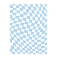 Retro Checkerboard Plush Area Rug
