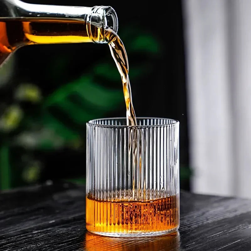 Vertical Pattern Cocktail Glasses