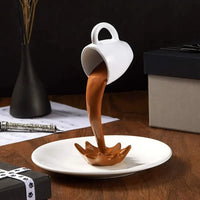 Floating Coffee Illusion Sculpture