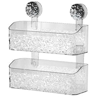 Glacier Pattern Suction Bathroom Shelf