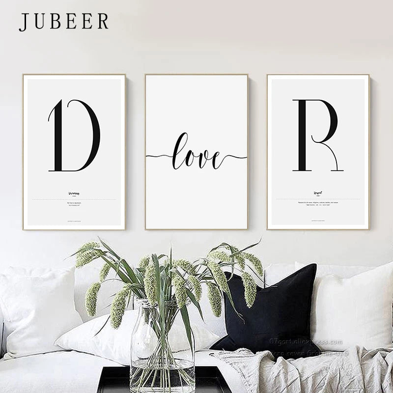 Simple Love Quote Canvas