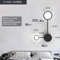 Nordic Multi Head Wall Lamp