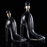 High-Heel Glass Whiskey Decanter