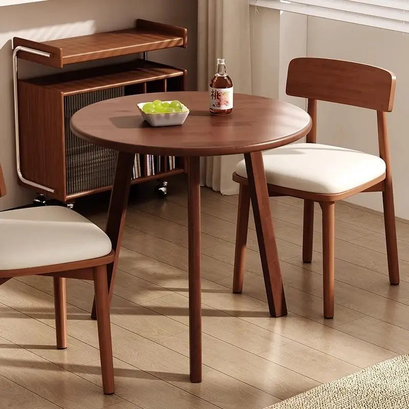 Round Rubberwood Coffee Table