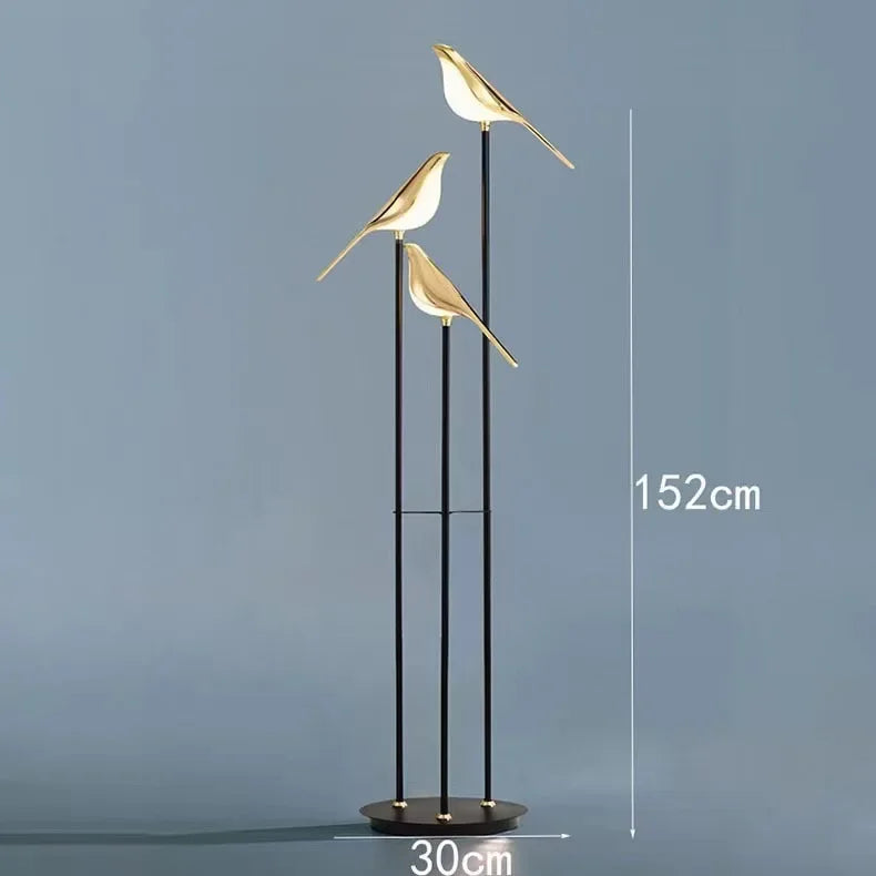 Nordic Bird LED Floor Lamp