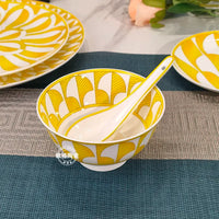 Geometric Bone China Dinnerware Set