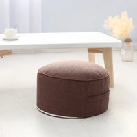 Cotton Linen Meditation Pouf