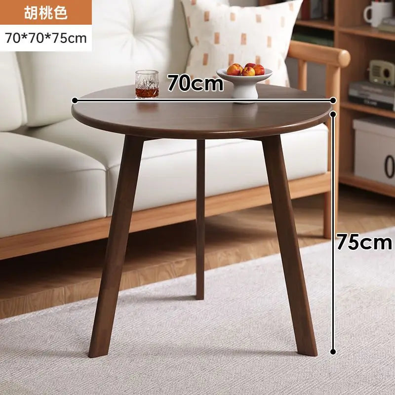 Round Rubberwood Coffee Table