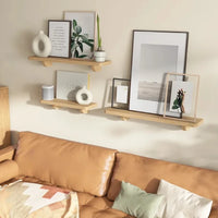 Solid Wood Floating Organizer Shelf
