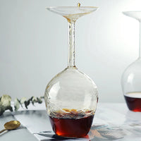 Inverted High Borosilicate Wine Glass